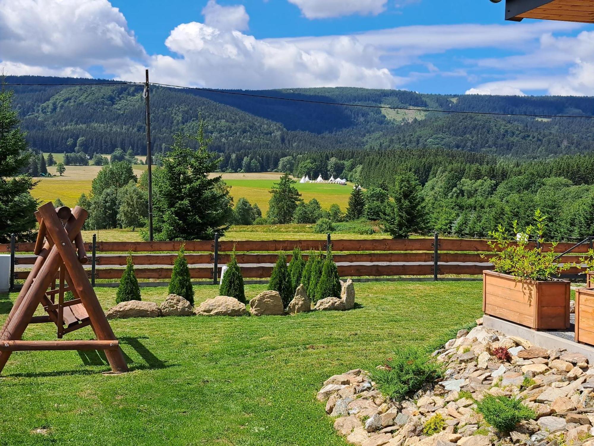 Osada Orlica Klimatyczne Domki Z Widokiem Na Gory I Termalnym Spa Sauna Jacuzzi 4 Km Od Zieleniec Ski Arena Lasowka Exterior foto
