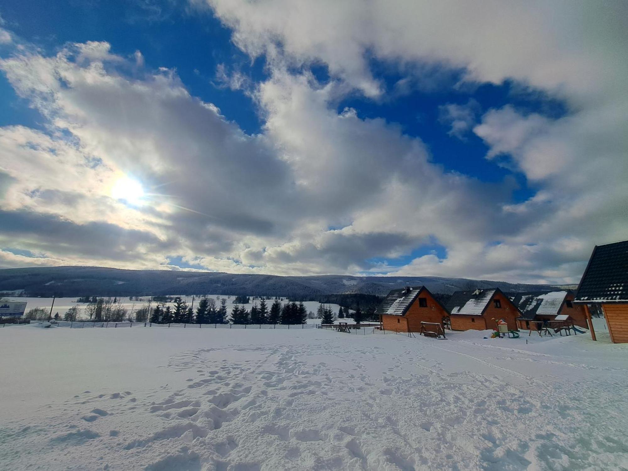 Osada Orlica Klimatyczne Domki Z Widokiem Na Gory I Termalnym Spa Sauna Jacuzzi 4 Km Od Zieleniec Ski Arena Lasowka Exterior foto