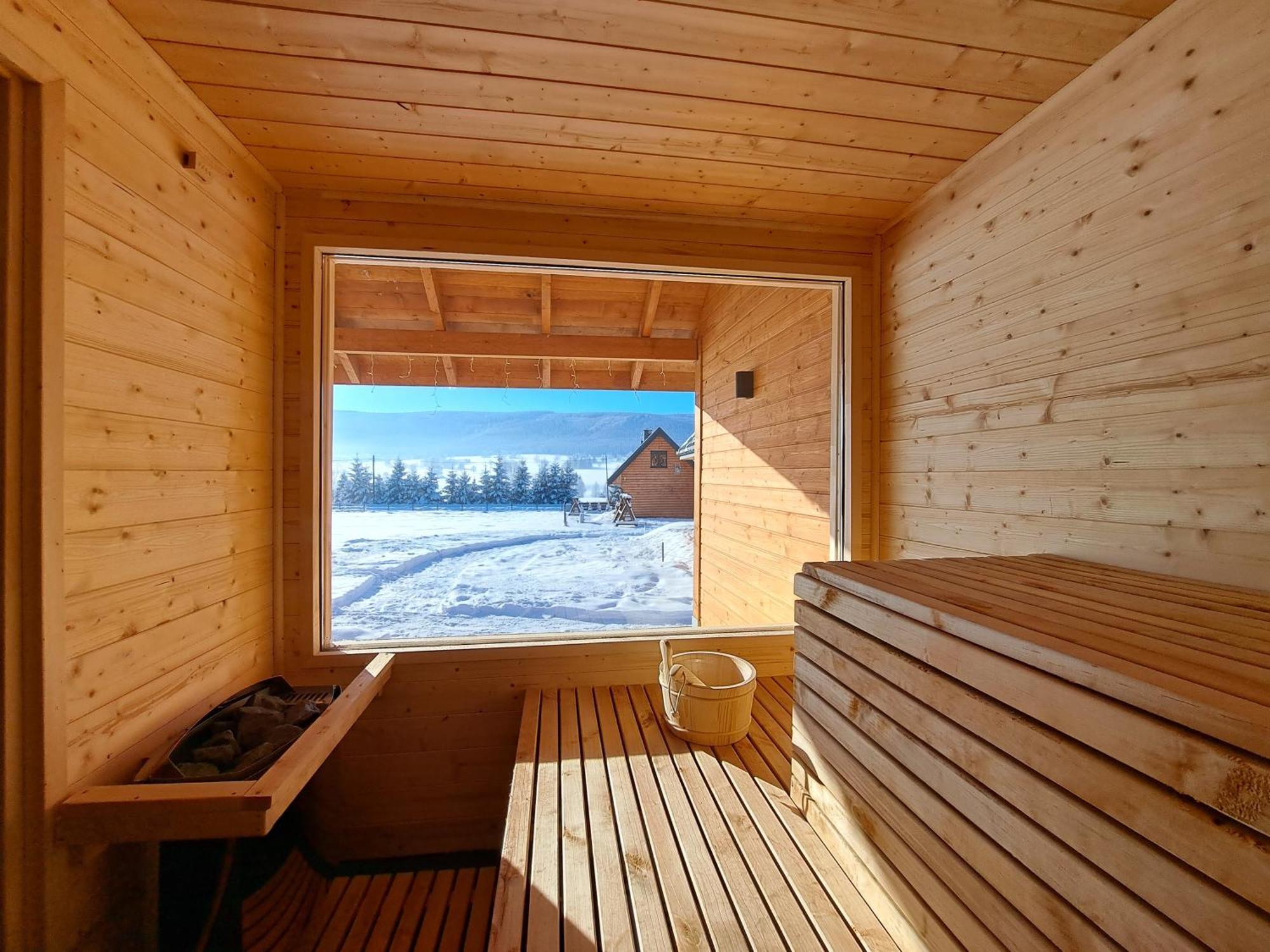 Osada Orlica Klimatyczne Domki Z Widokiem Na Gory I Termalnym Spa Sauna Jacuzzi 4 Km Od Zieleniec Ski Arena Lasowka Exterior foto